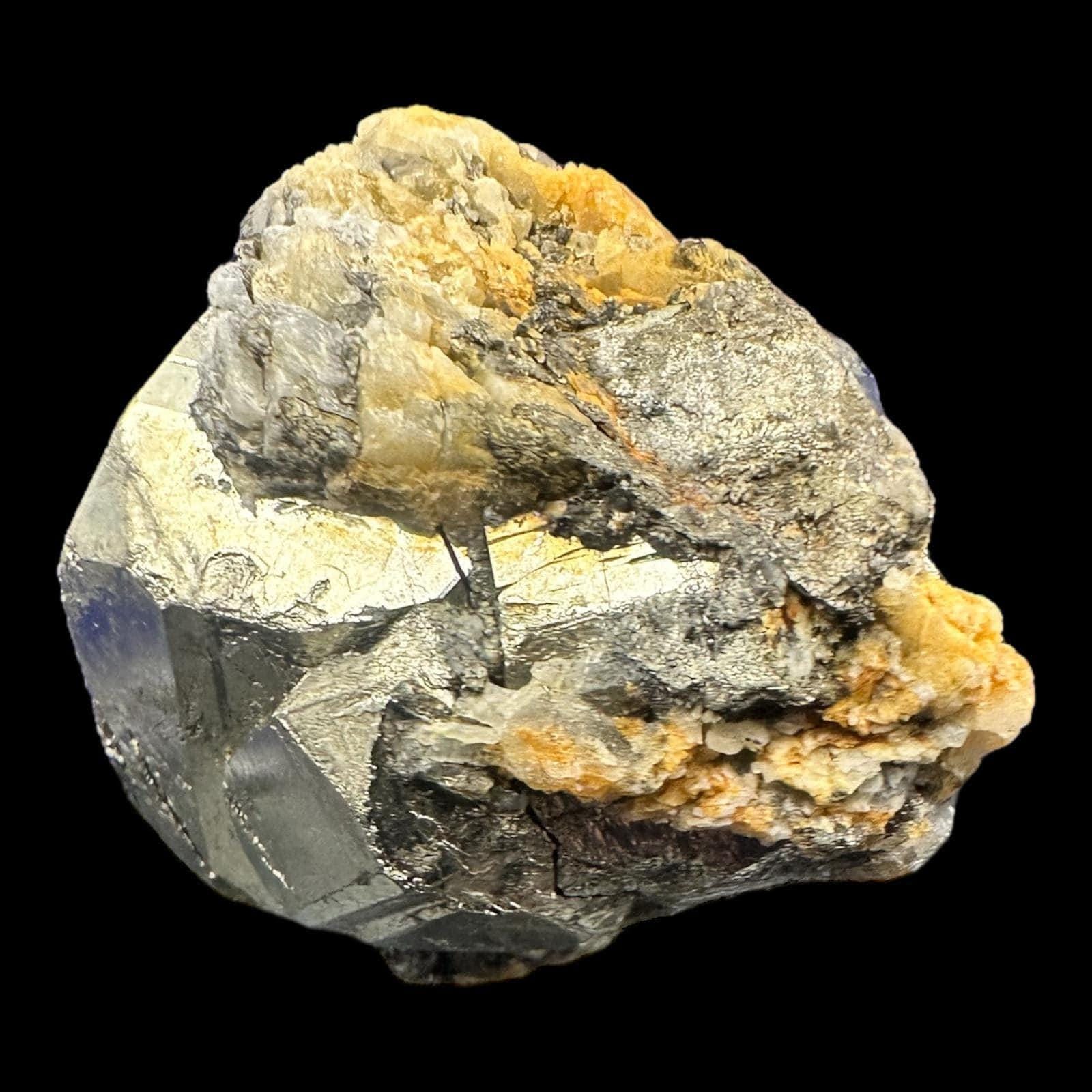 Pyrite crystal on quartz matrix, pyrite cluster, raw pyrite crystal, crystal display piece, mineral specimen - Image 7