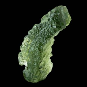 Moldavite crystal, raw moldavite, natural moldavite, green tektite, czech moldavite, collector specimen, genuine moldavite